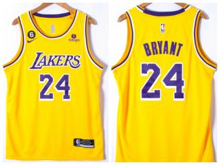 Nike Los Angeles Lakers 24 Kobe Bryant Basketball Jersey Yellow