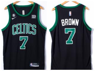 Nike Boston Celtics 7 Jaylen Brown Basketball Jersey Black