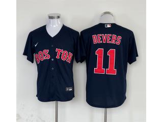 Nike Boston Red Sox 11 Rafael Devers Baseball Jersey Navy Blue