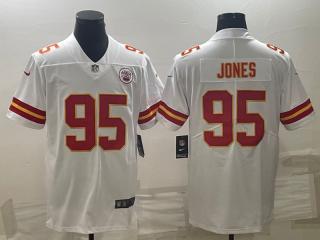 Kansas City Chiefs 95 Chris Jones Football Jersey Legend White