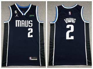 Nike Dallas Mavericks 2 Kyrie Irving Basketball Jersey Navy Blue