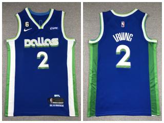 Nike Dallas Mavericks 2 Kyrie Irving Basketball Jersey Blue
