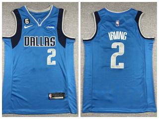 Nike Dallas Mavericks 2 Kyrie Irving Basketball Jersey  Blue