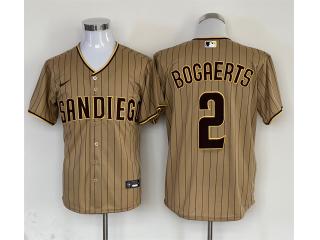 Nike San Diego Padres 2 Xander Bogaerts Baseball Jersey Tan