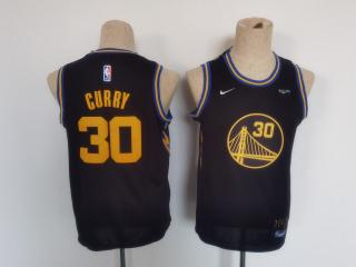 Youth Nike Golden State Warrior 30 Stephen Curry Basketball Jersey Black