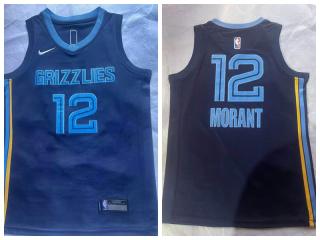 Youth Nike Memphis Grizzlies 12 Ja Morant Basketball Jersey Navy Blue