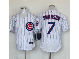 Nike Chicago Cubs 7 Dansby Swanson Baseball Jersey White