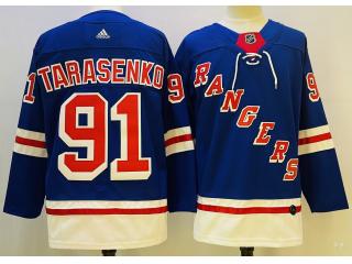 Adidas New York Rangers 91 Vladimir Tarasenko Ice Hockey Jersey Blue