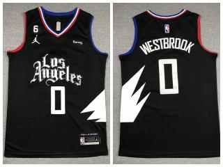 Nike L.A. Clippers 0 Russell Westbrook Basketball Jersey black