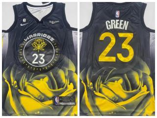 Nike Golden State Warrior 23 Draymond Green Basketball Jersey Black City Edition