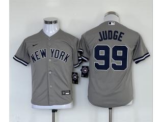 Youth Nike New York Yankees 99 Aaron Judge Baseball Jersey Gray