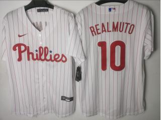 Philadelphia Phillie 10 J.T. Realmuto Baseball Jersey White