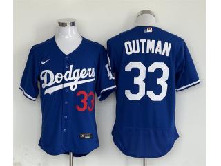 Nike Los Angeles Dodgers 33 James Outman Flexbase Baseball Jersey Blue