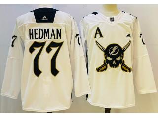 Adidas Tampa Bay Lightning 77 Victor Hedman Ice Hockey Jersey White