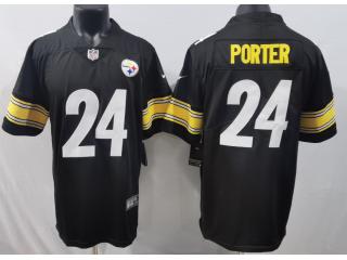 Pittsburgh Steelers 24 Joey Porter Football Jersey Legend Black