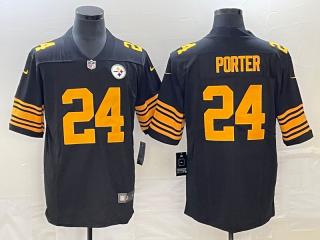 Pittsburgh Steelers 24 Joey Porter Football Jersey Legend Black