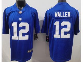 New York Giants 12 Darren Waller Football Jersey Limited Blue