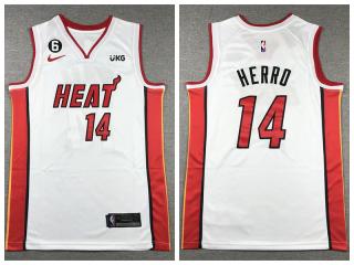 Nike Miami Heat 14 Tyler Herro Basketball Jersey White