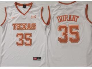 Texas Longhorns 35 Kevin Durant College Basketball Jersey White