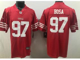 San Francisco 49ers 97 Nick Bosa Football Jersey Legend Red