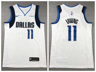 Nike Dallas Mavericks 11 Kyrie Irving Basketball Jersey White