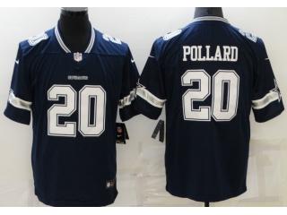 Dallas Cowboys 20 Tony Pollard Football Jersey Navy Blue