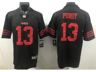 San Francisco 49ers 13 Brock Purdy Football Jersey Black
