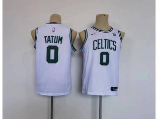 Youth Nike Boston Celtics 0 Jayson Tatum Basketball Jersey White