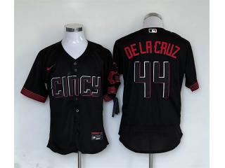 Nike Cincinnati Reds 44 Elly De La Cruz Flexbase Baseball Jersey Black City Edition