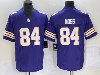 Minnesota Vikings 84 Randy Moss Football Jersey Purple Three Dynasties