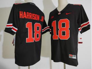 Ohio State 18 Marvin Harrison Jr. College Football Jersey Limited Black