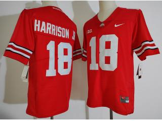 Ohio State 18 Marvin Harrison Jr. College Football Jersey Limited Red