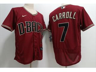 Nike Arizona Diamondbacks 7 Corbin Carroll Flexbase Baseball Jersey Dark red