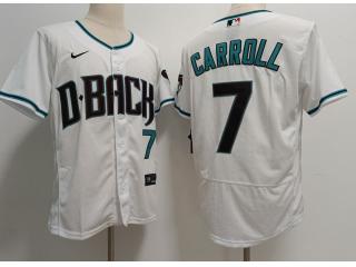 Nike Arizona Diamondbacks 7 Corbin Carroll Flexbase Baseball Jersey White