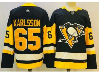 Adidas Pittsburgh Penguins 65 Erik Karlsson Ice Hockey Jersey Black