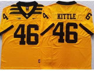 Iowa Hawkeyes 46 George Kittle College Football Jersey Yellow