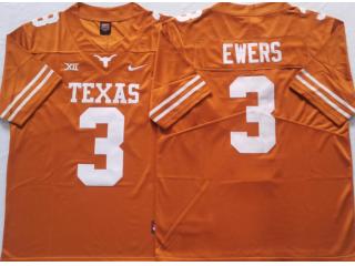 Texas Longhorns 3 Quinn Ewers College Limited Football Jersey Orange