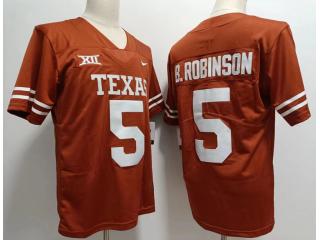 Texas Longhorns 5 Bijan Robinson College Football Jersey Orange