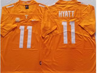 Tennessee Volunteers 11 Jalin Hyatt Coolege Football Jersey Orange
