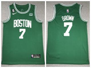 Nike Boston Celtics 7 Jaylen Brown Basketball Jersey Geen