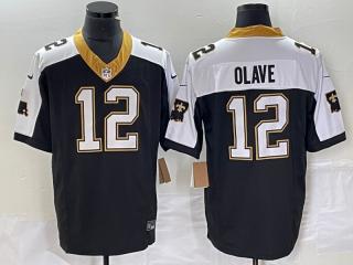New Orleans Saints 12 Chris Olave Football Jersey Legend Black