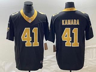 New Orleans Saints 41 Alvin Kamara Football Jersey Black Three Dynasties