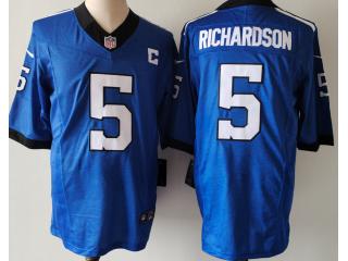 Indianapolis Colts 5 Anthony Richardson Football Jersey Blue Three Dynasties