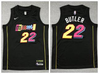 Youth Nike Miami Heat 22 Jimmy Butler Basketball Jersey Black
