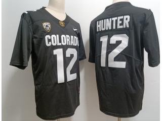 Colorado Buffaloes 12 Travis Hunter College Football Jersey Black