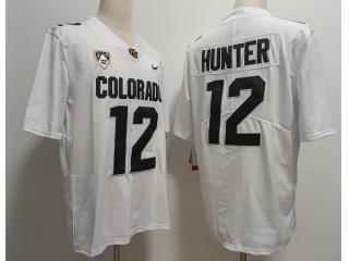 Colorado Buffaloes 12 Travis Hunter College Football Jersey White
