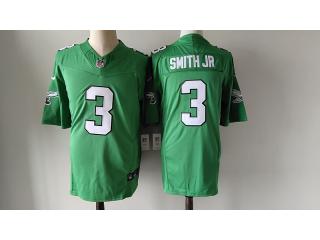 Philadelphia Eagles 3 Nolan Smith Jr Football Jersey Green Three Dynasties