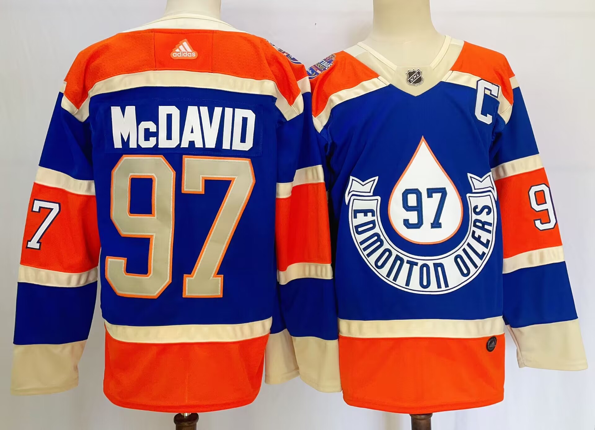 Adidas Edmonton Oilers 97 Connor McDavid Ice Hockey Jersey 