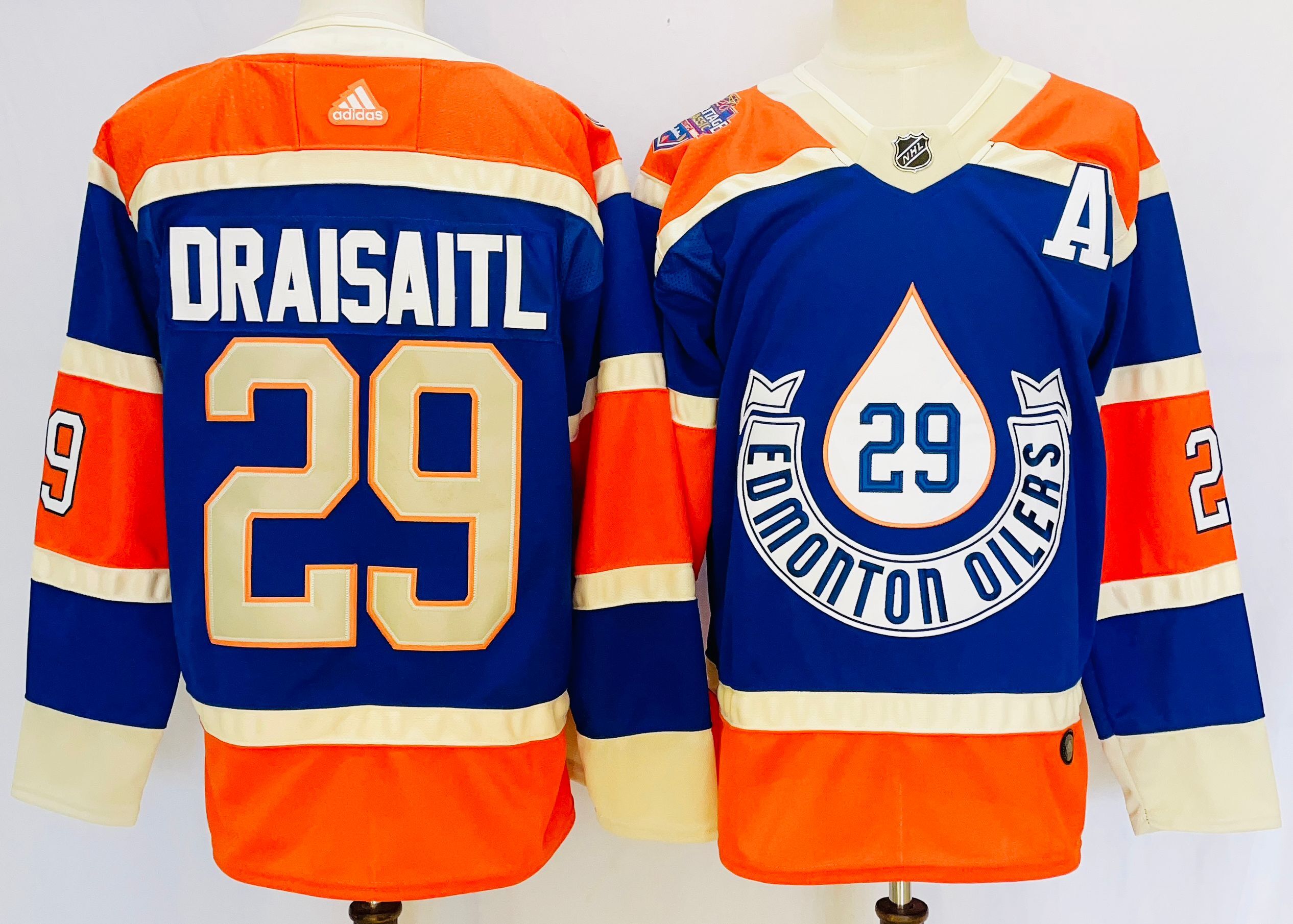 Adidas Edmonton Oilers 29 Leon Draisaitl Ice Hockey Jersey 