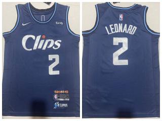 Nike L.A. Clippers 2 Kashi Leonard Basketball Jersey Navy Blue
